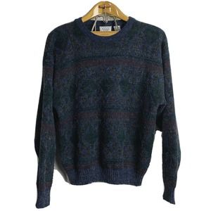 Vintage Sears Mens Mohair Look Acrylic Blend 80s 90s Grandpa Ugly Sweater Large